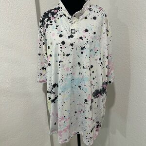 Colorful Splatter Polo Shirt